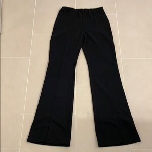 Joe Benbasset Black Hi-Rise Split Front Flare Pants
